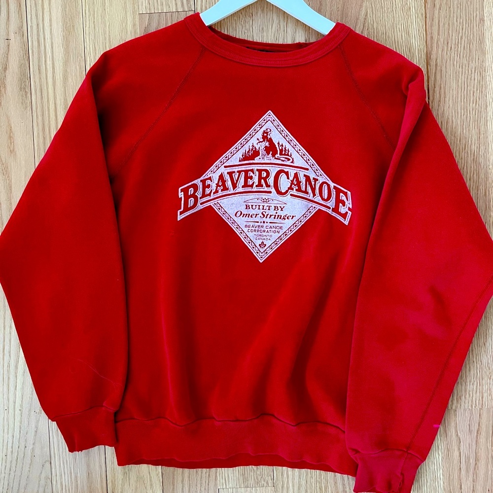 Vintage 80’s Beaver Canoe Sweatshirt